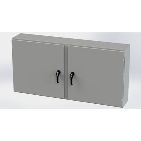 Saginaw Control & Engineering 3 Point Latch with Padlock/Keylock Handle Electrical Enclosures, 30 in H, 10 in D, 60 in W SCE-30EL6010WFLP
